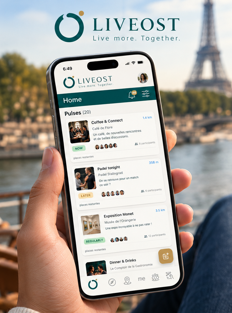 LIVEOST mobile app preview